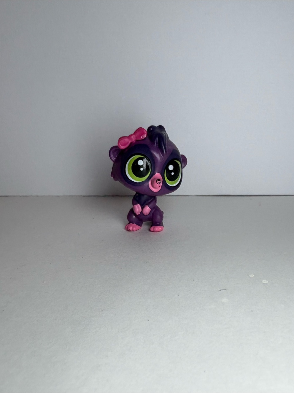 LPS #4144 Maury Suricat Purple Meerkat Pink Bow Variant Littlest Pet Shop